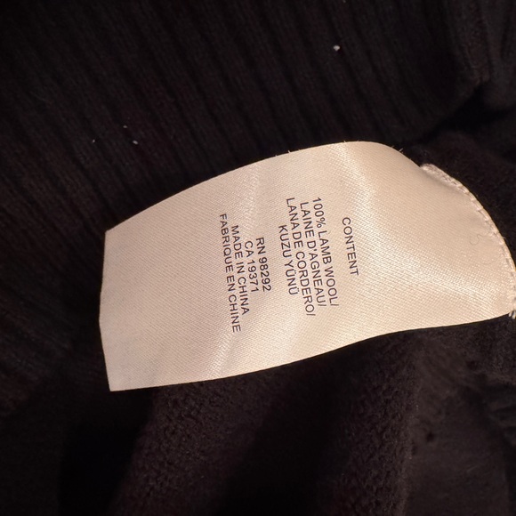 Tibi Midnight Knit Soft Lambswool Cutout Neckband Mini Dress - Picture 7 of 7